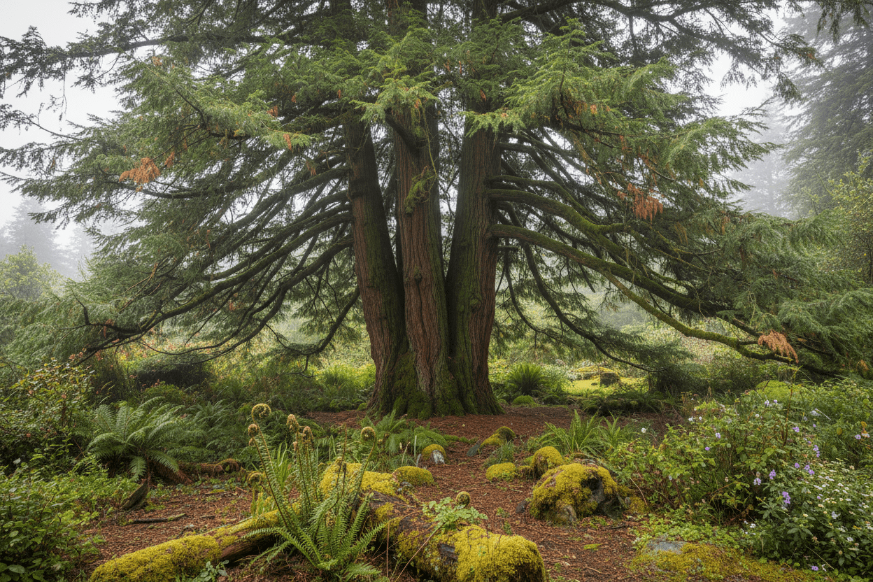 Fitzroya cupressoides - Herrenkamper Gärten - Pflanzenraritäten