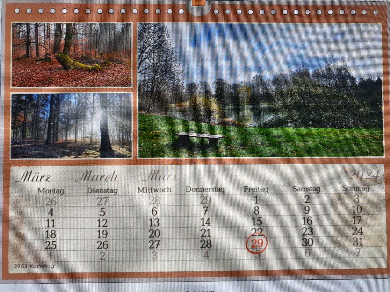 Landschaftskalender 2024 - Herrenkamper Gärten - Pflanzenraritäten